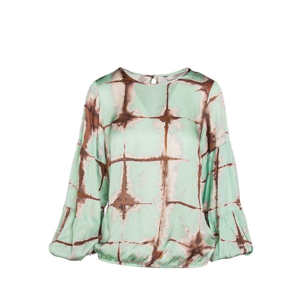 NEW SUMMUM tie dye top in green